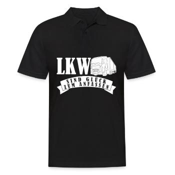 LKW-Fahrer LKW Trucker Lastwagen - Männer Poloshirt - Schwarz - Vorne - Kai (181cm)