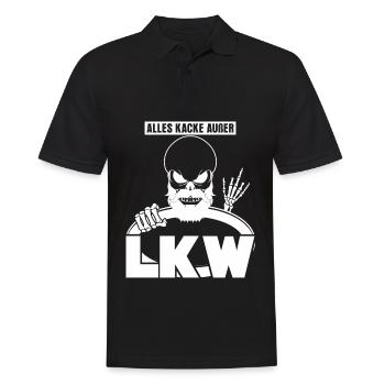 Trucker LKW-Fahrer Lastwagen LKW - Männer Poloshirt - Schwarz - Vorne - Kai (181cm)
