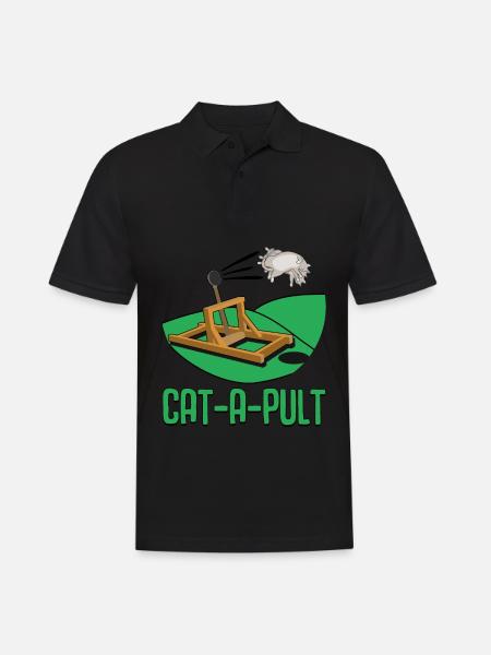 Drôle de chat - Polo Homme - noir