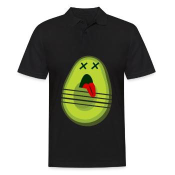 Avocado Cutting Avocados - Männer Poloshirt - Schwarz - Vorne - Kai (181cm)