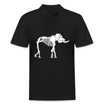 Elephant Skeleton Elephants - Männer Poloshirt - Schwarz - Vorne - Kai (181cm)