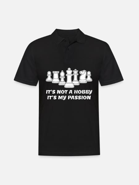 Chess Pieces Chess Board - Men's Polo Shirt - black