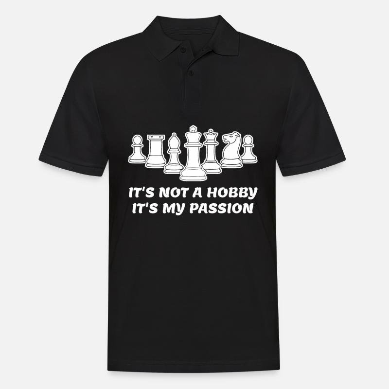 Chess Pieces Chess Board - Men's Polo Shirt - black