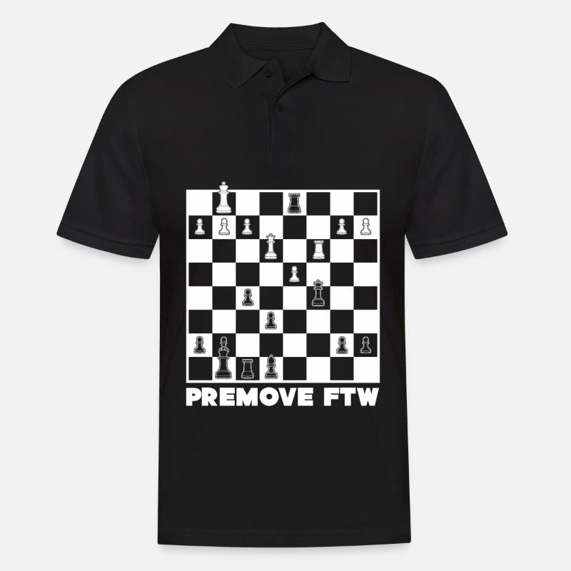 Chess Premove Premoving - Männer Poloshirt - Schwarz