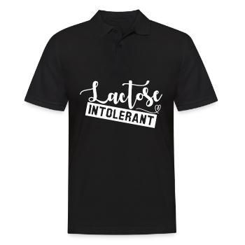 Lactose intolerance Milk - Männer Poloshirt - Schwarz - Vorne - Kai (181cm)