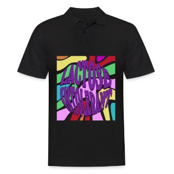 Lactose Intolerant Lactose intolerance - Männer Poloshirt - Schwarz - Vorne - Kai (181cm)