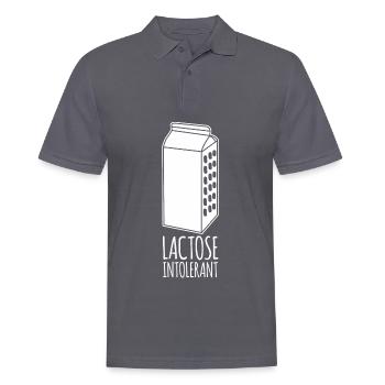 Lait intolérant au lactose - Polo Homme - charbon - Devant - Nico (186cm)
