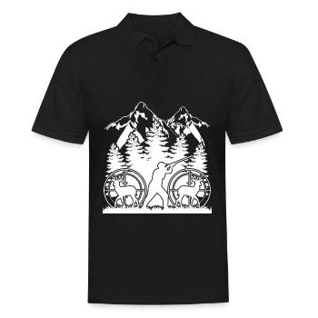 Hunting Joke Hunter - Männer Poloshirt - Schwarz - Vorne - Kai (181cm)