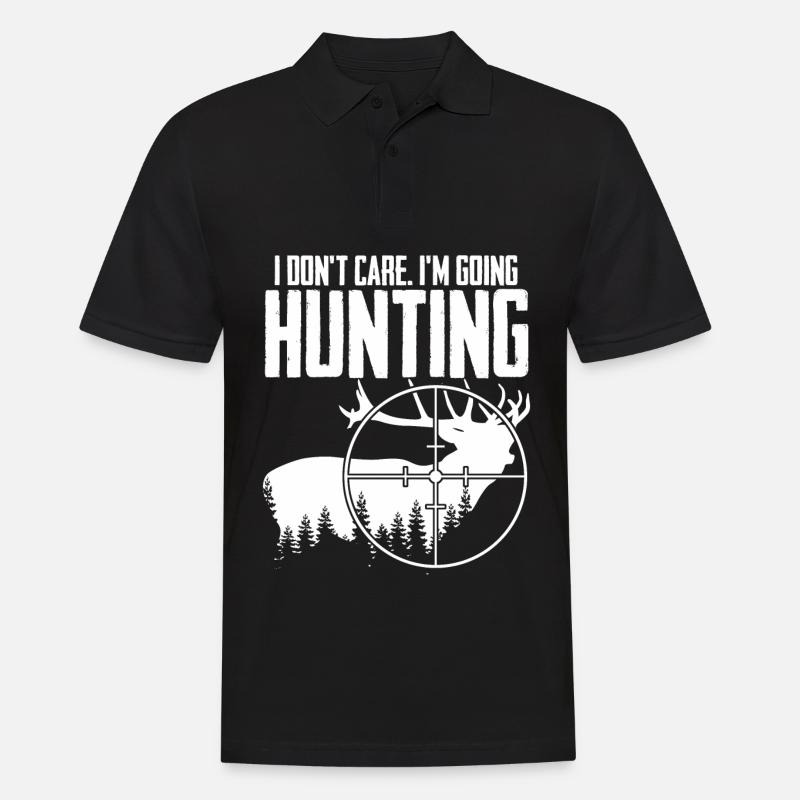 Hunting Hunter - Männer Poloshirt - Schwarz