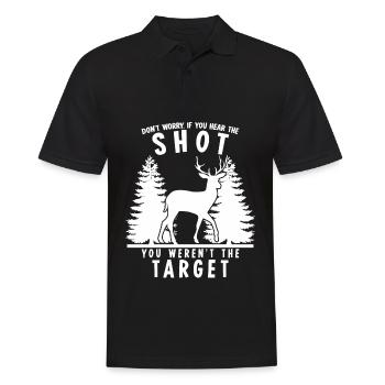 Hunters Hunter Hunting - Männer Poloshirt - Schwarz - Vorne - Kai (181cm)