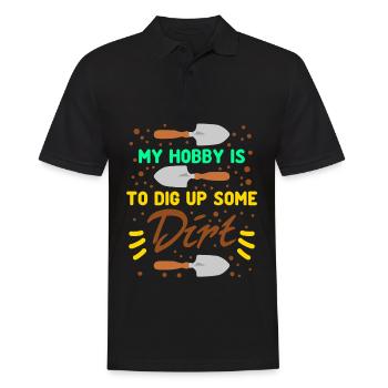 Gardener Gardening Landscaping Garden - Men's Polo Shirt - black - Front - Kai (181cm)