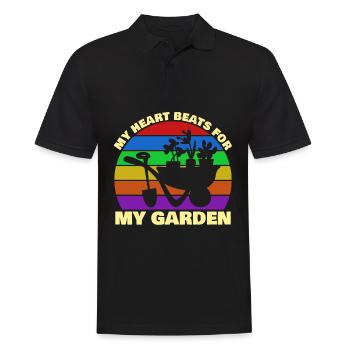Landscaping Garden Gardener Gardening - Men's Polo Shirt - black - Front - Kai (181cm)