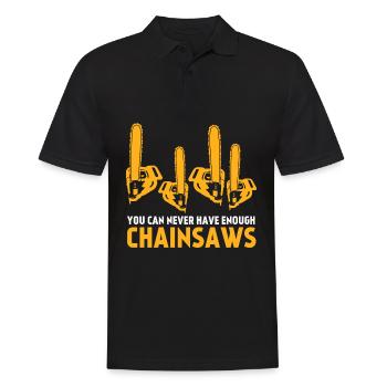 Chain Saw Joke Chainsaw - Men's Polo Shirt - black - Front - Kai (181cm)