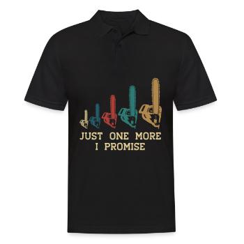 Chain Saw Retro Chainsaw - Men's Polo Shirt - black - Front - Kai (181cm)
