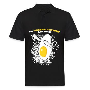 Oeufs Oeuf au plat - Polo Homme - noir - Devant - Kai (181cm)