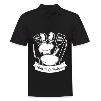 Wok Cooking - Männer Poloshirt - Schwarz - Vorne - Kai (181cm)