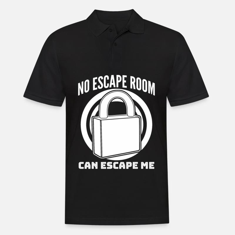 Jeu d’évasion Escape Room Joke - Polo Homme - noir