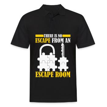 Escape Game Escape Room - Men's Polo Shirt - black - Front - Kai (181cm)