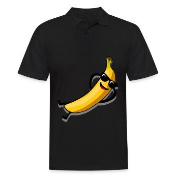Bananas Sunglasses Banana - Men's Polo Shirt - black - Front - Kai (181cm)