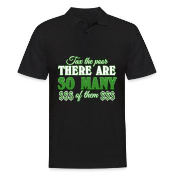 Capitalism Joke Money Stocks - Männer Poloshirt - Schwarz - Vorne - Kai (181cm)