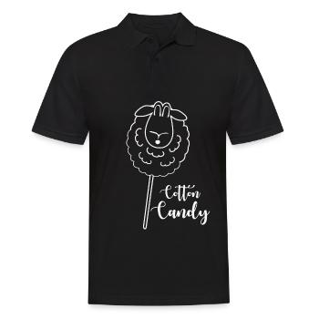 Sheep Funny Shepherd - Men's Polo Shirt - black - Front - Kai (181cm)