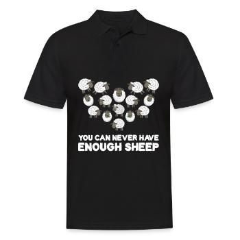 Sheep Heart Shepherd - Men's Polo Shirt - black - Front - Kai (181cm)