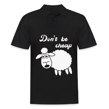 Sheep Shepherd Cheap - Men's Polo Shirt - black - Front - Kai (181cm)