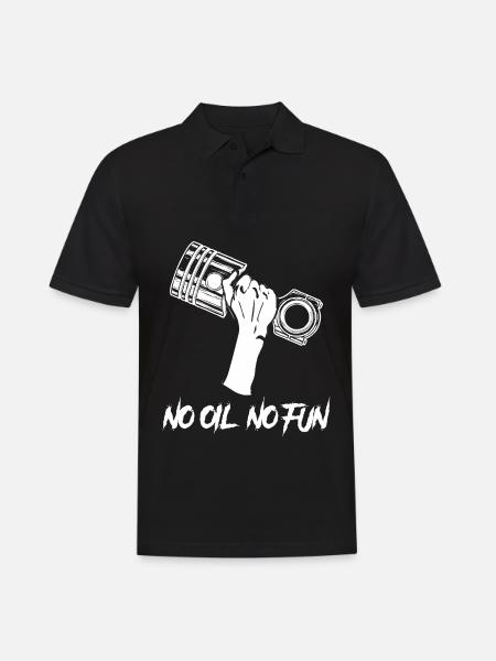 Oil Mechanic Workshop Car - Men's Polo Shirt - black