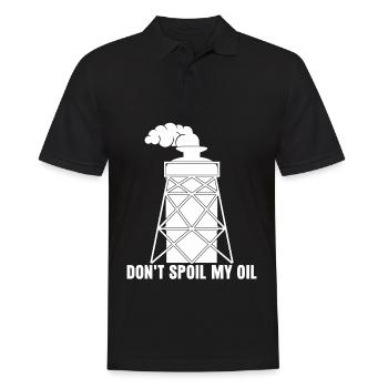 Oil Joke Mechanic Car Gasoline Workshop - Men's Polo Shirt - black - Front - Kai (181cm)