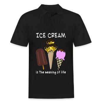 Icecream Ice Cream - Männer Poloshirt - Schwarz - Vorne - Kai (181cm)