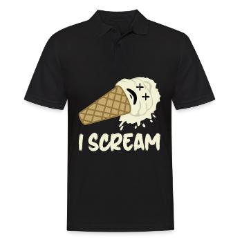 Icecream Screaming Ice Cream - Männer Poloshirt - Schwarz - Vorne - Kai (181cm)