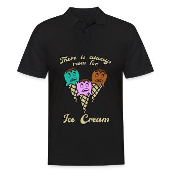Icecream Funny Ice Cream - Männer Poloshirt - Schwarz - Vorne - Kai (181cm)
