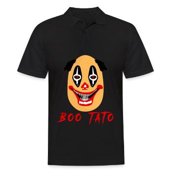 Scary Potato Clown Potatoes - Männer Poloshirt - Schwarz - Vorne - Kai (181cm)