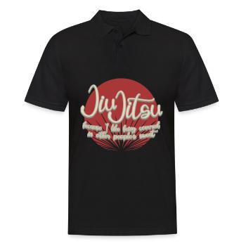 Ju-Jitsu Sweat Brasilian Jiu-Jitsu BJJ - Men's Polo Shirt - black - Front - Kai (181cm)