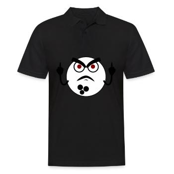 Grumpy Bowling Ball Bowling Pin - Männer Poloshirt - Schwarz - Vorne - Kai (181cm)