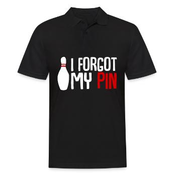 Bowling Pin Bowling Ball - Men's Polo Shirt - black - Front - Kai (181cm)
