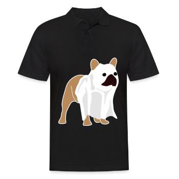 French Bulldog Ghost - Men's Polo Shirt - black - Front - Kai (181cm)