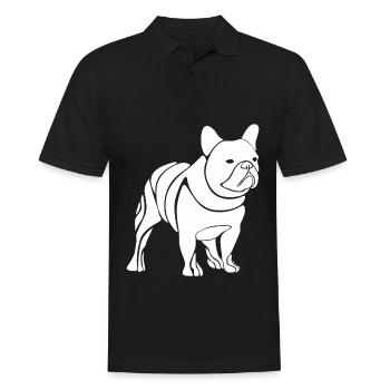 Bouledogue Français French Bulldog - Männer Poloshirt - Schwarz - Vorne - Kai (181cm)