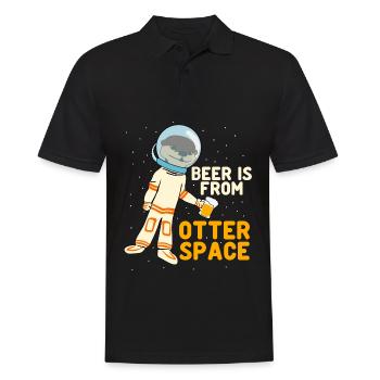 Otters and Beer Otter - Männer Poloshirt - Schwarz - Vorne - Kai (181cm)