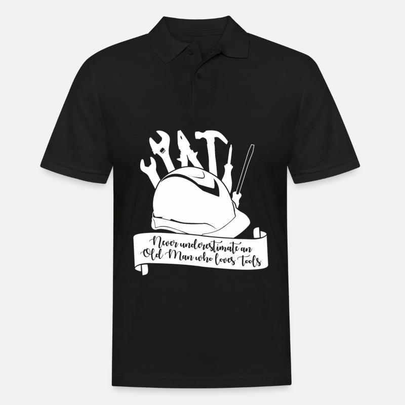 Craftsman Tool DIY Tools - Men's Polo Shirt - black