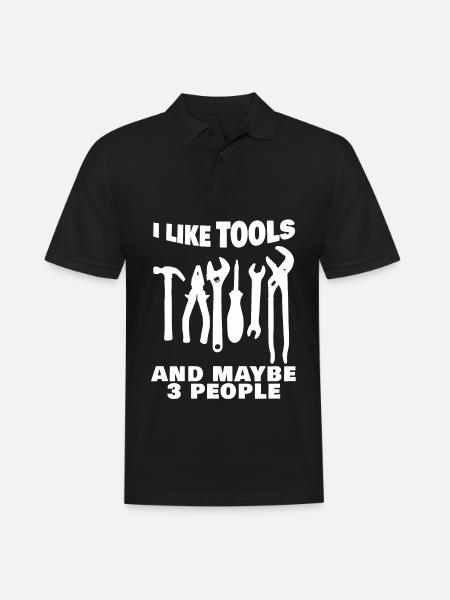 Craftsman Tools DIY Tool - Men's Polo Shirt - black