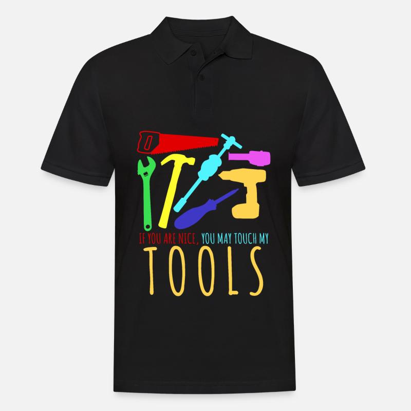 Craftsman Tools Tool DIY - Männer Poloshirt - Schwarz