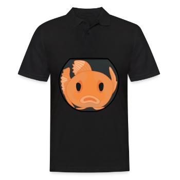 Goldfish Gold Fish Goldfishes - Männer Poloshirt - Schwarz - Vorne - Kai (181cm)