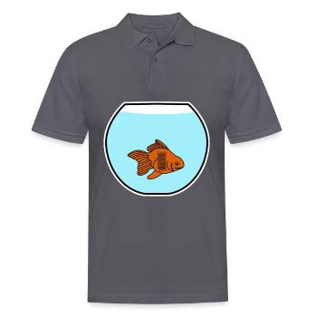 Goldfish Gold Fish Goldfishes Fishbowl - Männer Poloshirt - Anthrazit - Vorne - Nico (186cm)