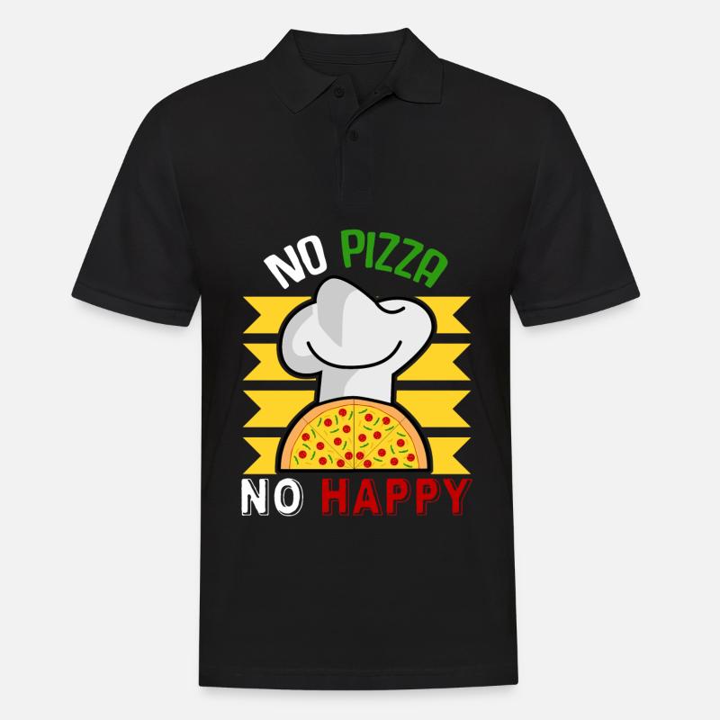 Pizza Restaurant Pizzaria - Männer Poloshirt - Schwarz