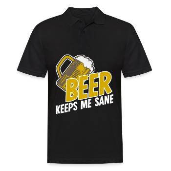 Beer Brewing Craft Beer - Men's Polo Shirt - black - Front - Kai (181cm)