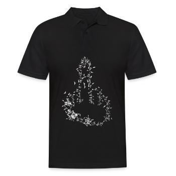 Middle Finger Birds Misanthrope - Männer Poloshirt - Schwarz - Vorne - Kai (181cm)