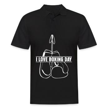 Boxing Day Gloves Boxer - Men's Polo Shirt - black - Front - Kai (181cm)