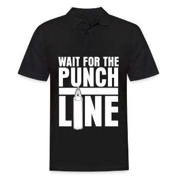 Punching Bag Boxing Gloves Boxer - Männer Poloshirt - Schwarz - Vorne - Kai (181cm)