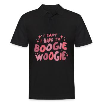 Boogie Woogie Retro Tanzen Swing - Männer Poloshirt - Schwarz - Vorne - Kai (181cm)